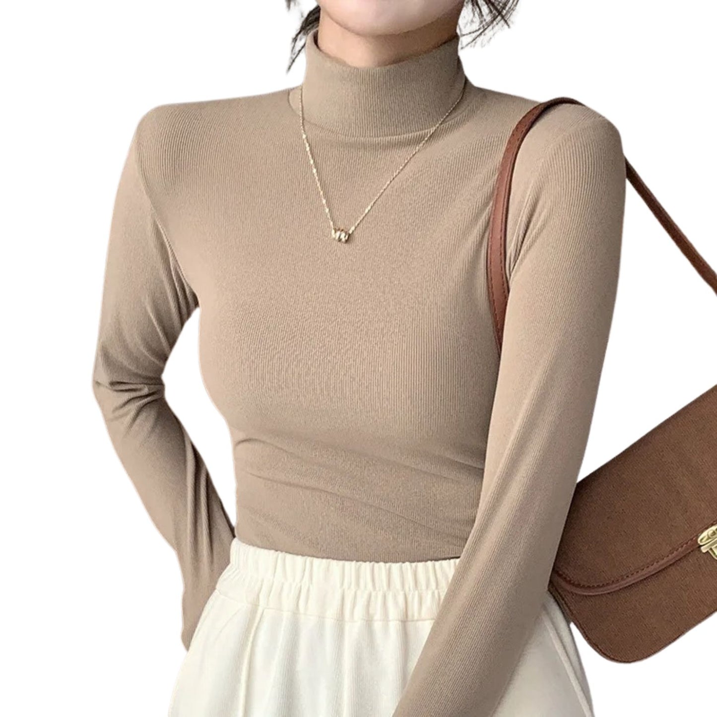 2024 Luxe Knitted Half-Turtleneck Pullover – Timeless Feminine Knitwear