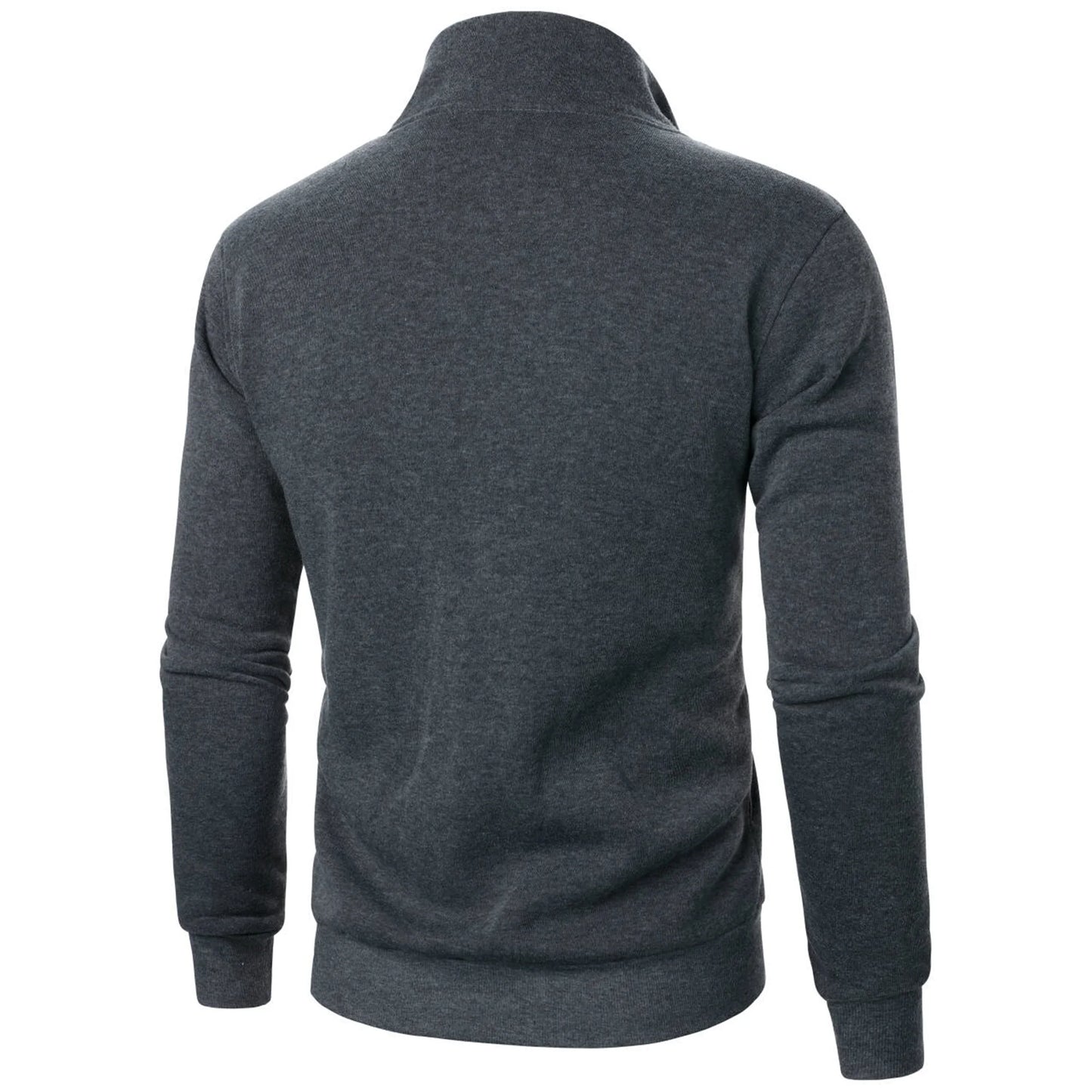 Men's High-Collared Zipped Jacket
