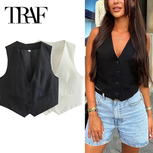 TRAF Women's Sleeveless Vest